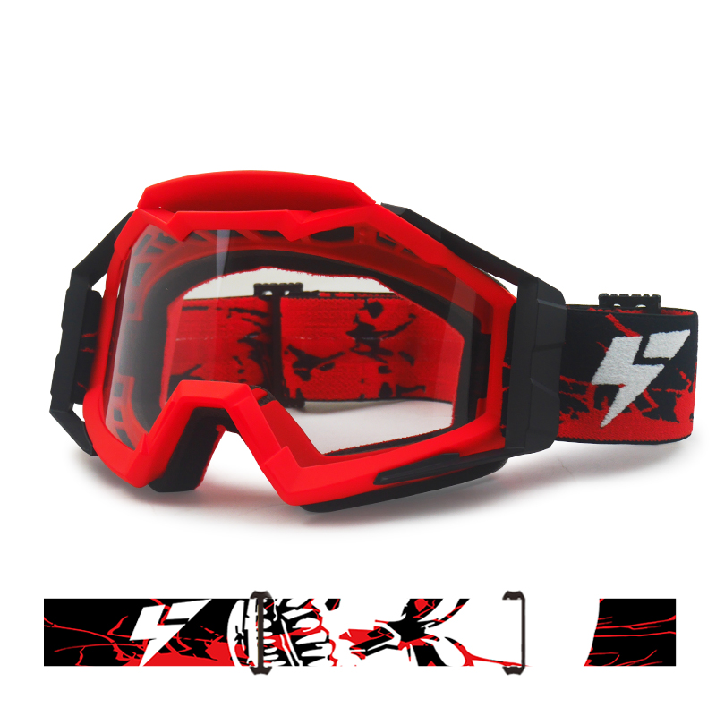 Clear Compatible Anti Fog Motocross Goggles