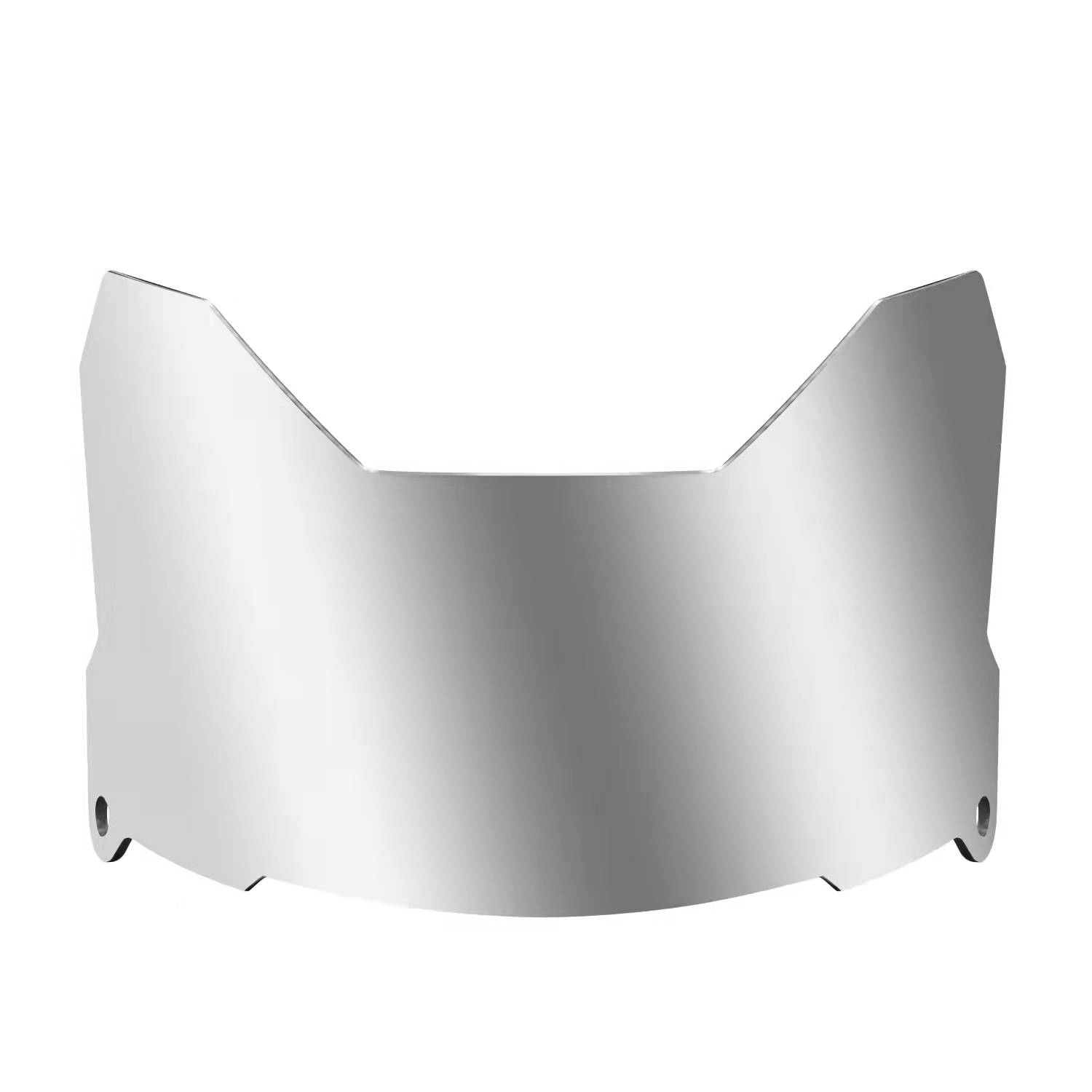 Silver Chromeplate American Football Visor For Large Heads